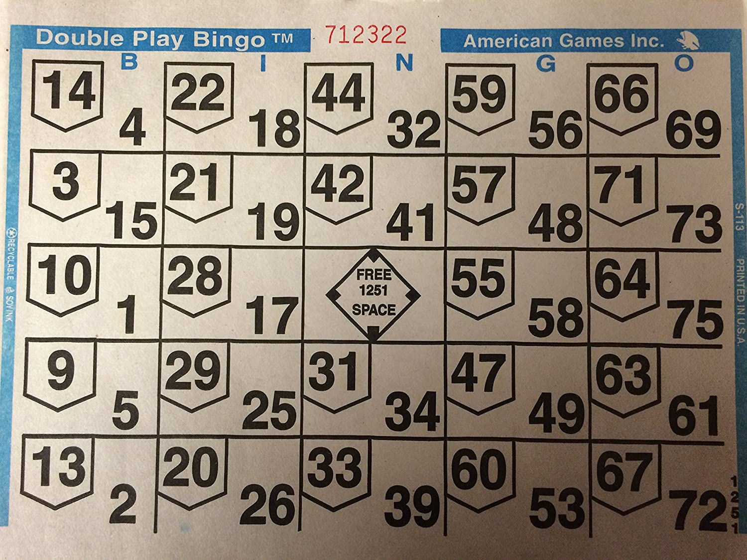 Free Printable Double Action Bingo Cards